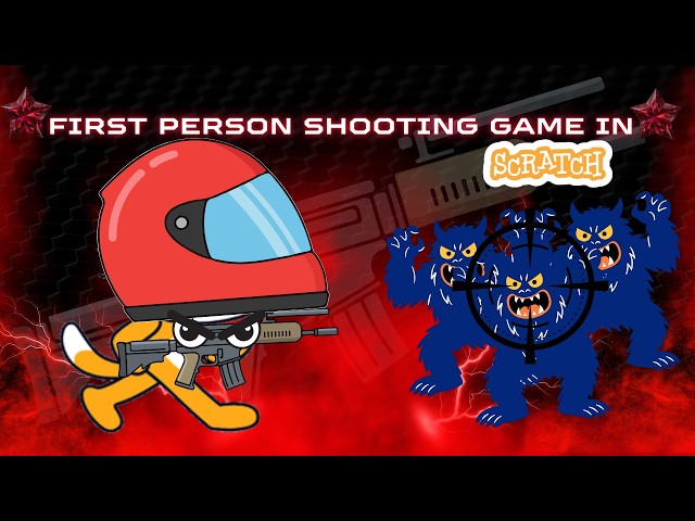 First Person Shooting Game in Scratch | Easy | Super Fun when done!
