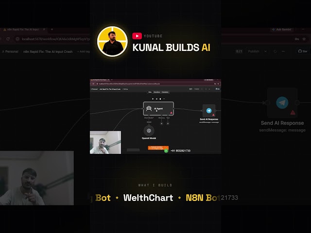 Unlocking n8n in 2 Min | Fix AI Agent 400 Error & Empty Inputs