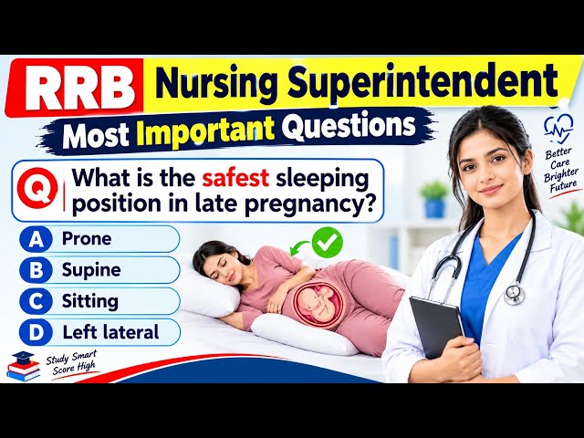 RRB Nursing Superintendent Previous Year Question Paper | RRB Nursing Previous Year Questions 