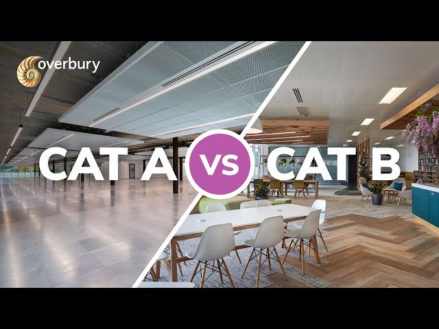 ¿Cuál es la diferencia entre el acondicionamiento de oficinas de categoría A y categoría B?