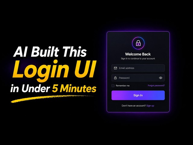 Local Code Agent Builds Login Page In Seconds!