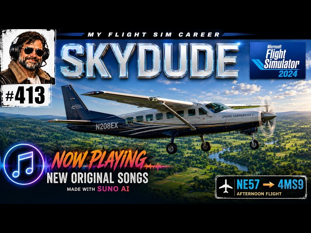 Skydude #413 - Cargo Run - New Music - #msfs2024