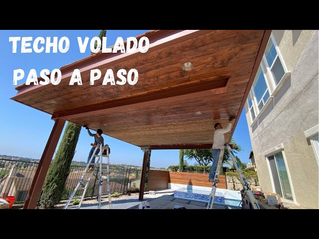 COMO HACER UN TECHO VOLADO CON ACERO Y MADERA. SECRETOS REVELADOS!