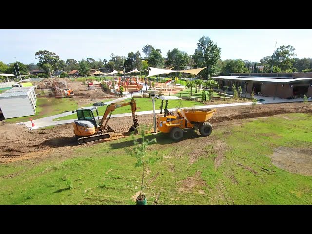 Playground Construction Time Lapse - Meadowbank Park Regional Playground