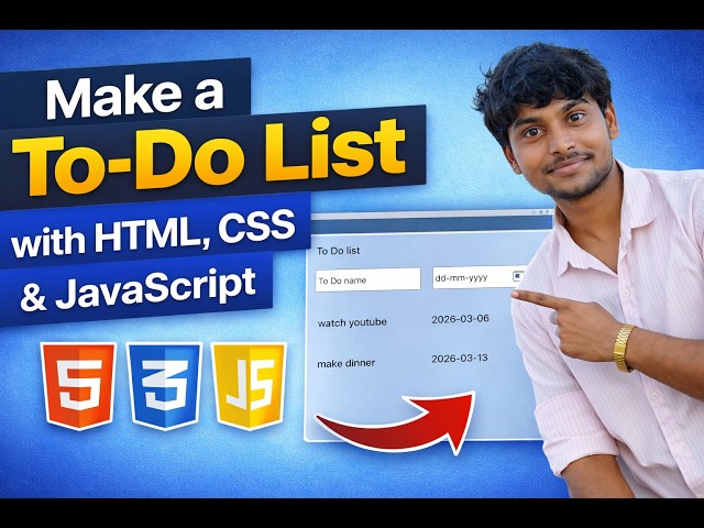 How To Create To-Do List App Using HTML CSS And JavaScript | Task App In JavaScript