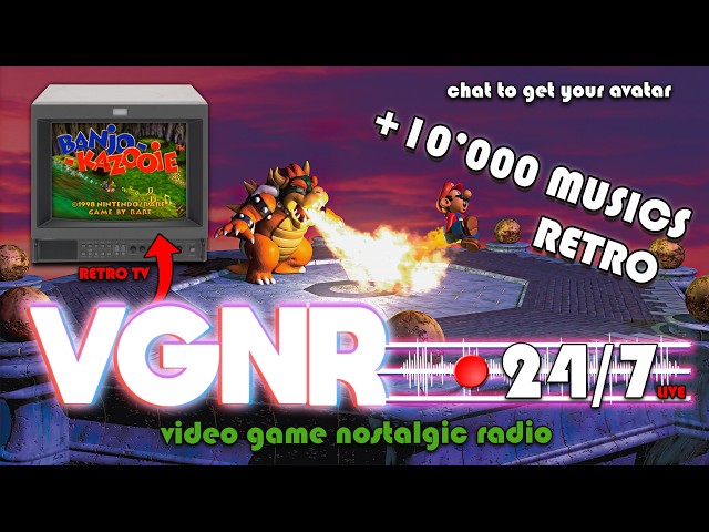🔴📻Video Game Nostalgic Radio [24/7] Retro Music Live Stream | ​Nintendo, SEGA, PS, PC | RETRO TV! 📺