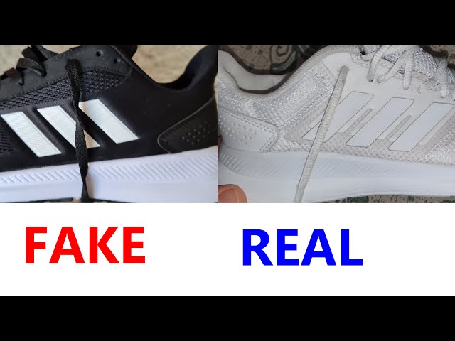 Adidas Runfalcon real vs fake review. How to spot counterfeit Adidas run falcon trainers