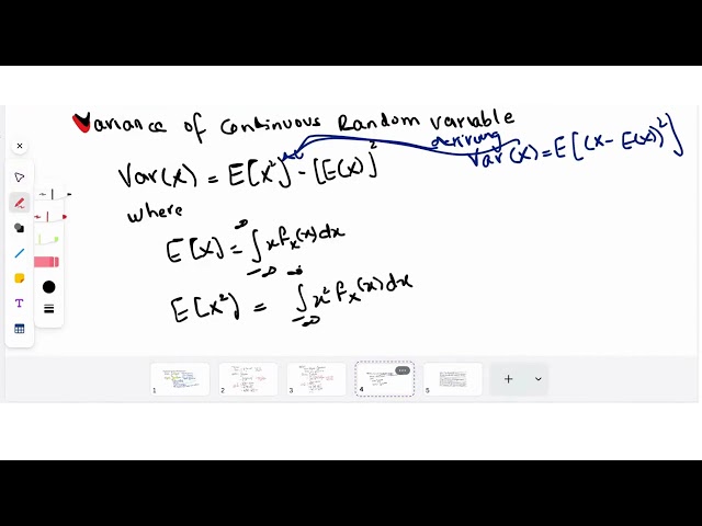 Finding Variance of Continuous Random Variable