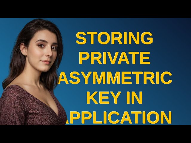 Security: Storing private asymmetric key in application binary?