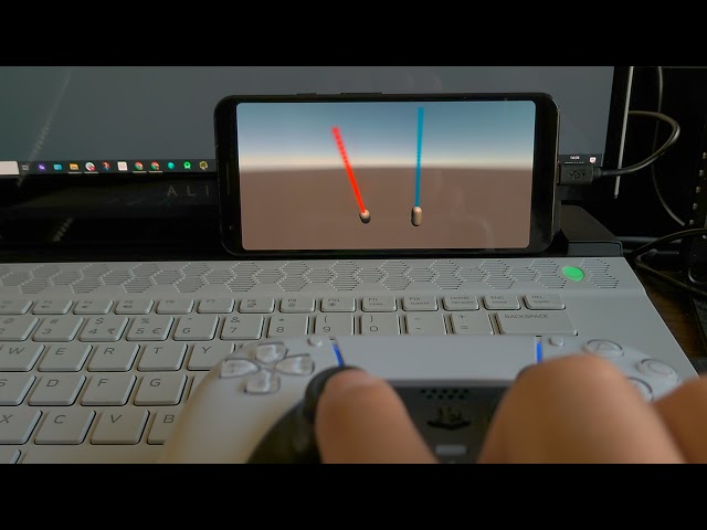 DualSenseをAndroid(Pixel 3a XL)に繋いでUnityアプリで使ってみた