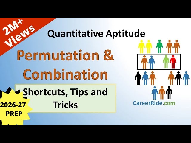 Permutation and Combination - Shortcuts & Tricks for 2026 Placement Tests, Job Interviews & Exams