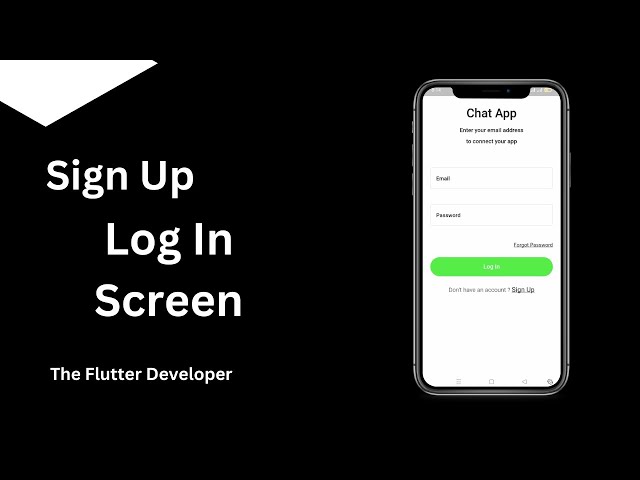 Flutter tutorial for beginners - login signup screens - flutter development || The Flutter Developer