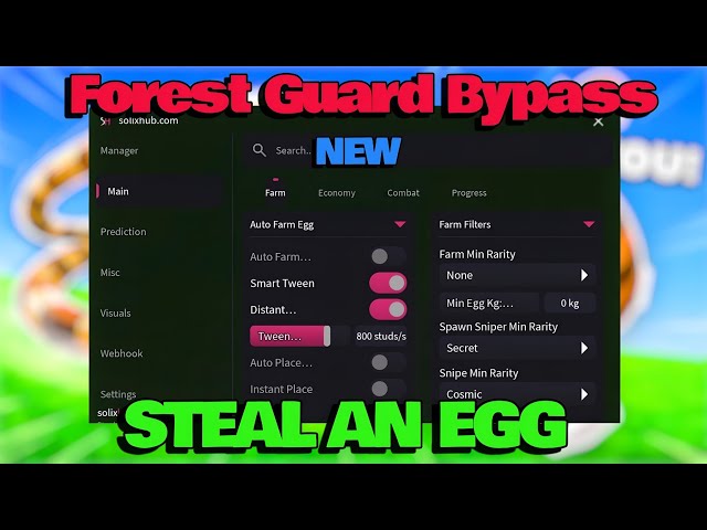 Steal An Egg Script - INSTANT STEAL, GUARD FREEZE, ANTI KICK, PETS PREDICTION, GOD MODE & OP 🔥