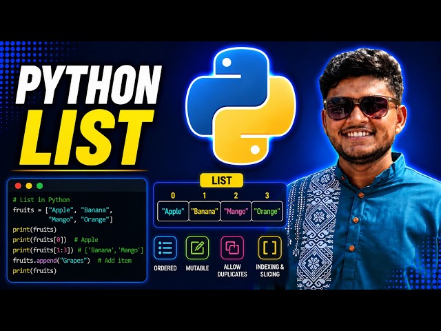 List in Python | Python Full Course