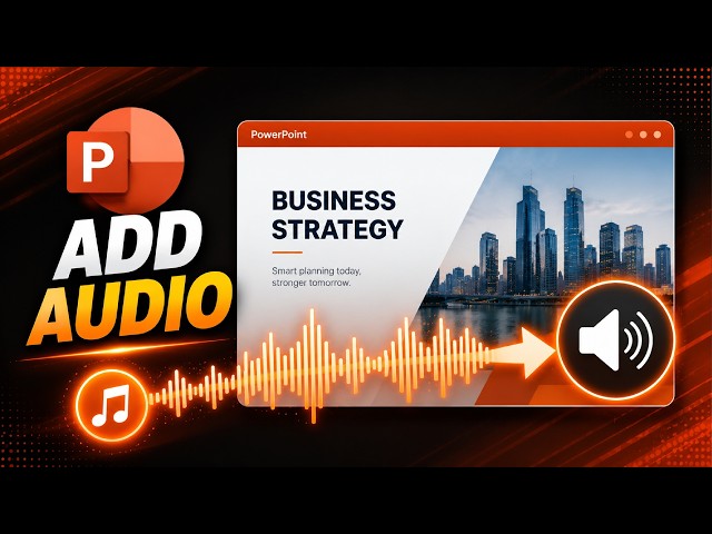 How to Add Audio to PowerPoint Slide | Insert Sound Tutorial