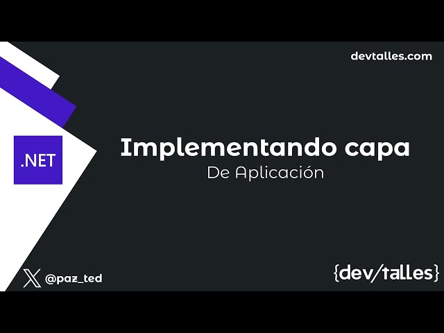 [S4/L04] .NET Fullstack: Clean architecture for the frontend and Blazor - Implementing the applic...