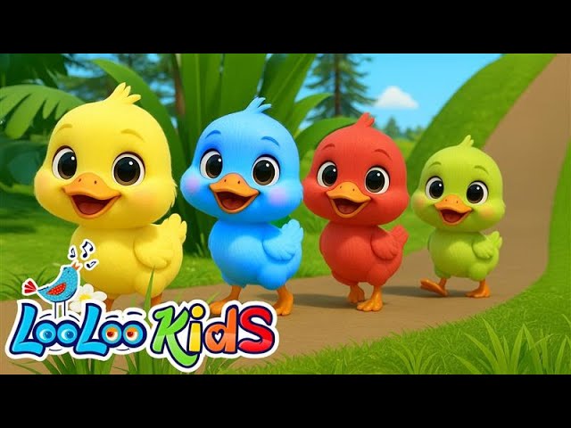Cinco Patitos de Colores + Los Pollitos -  Canciones Infantiles para Aprender los Colores