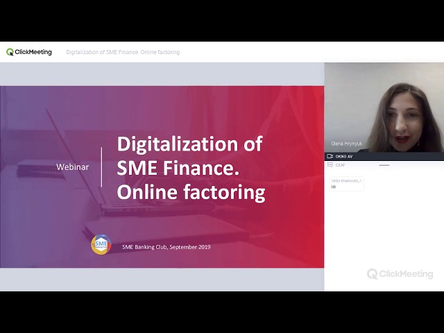 Webinar: Digitalization of SME Finance. Online Factoring