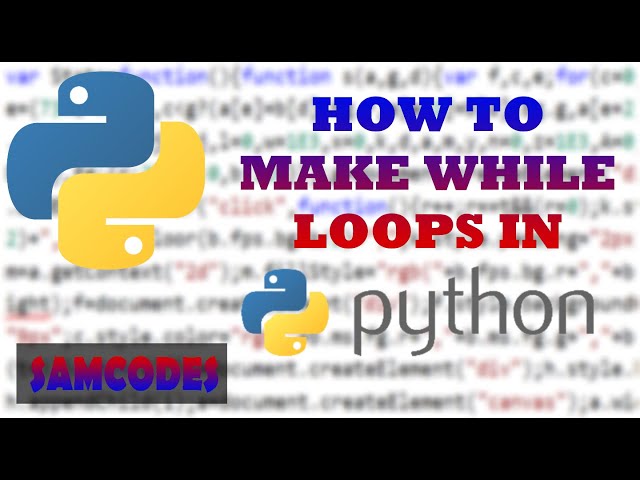 How to make while loops in Python
