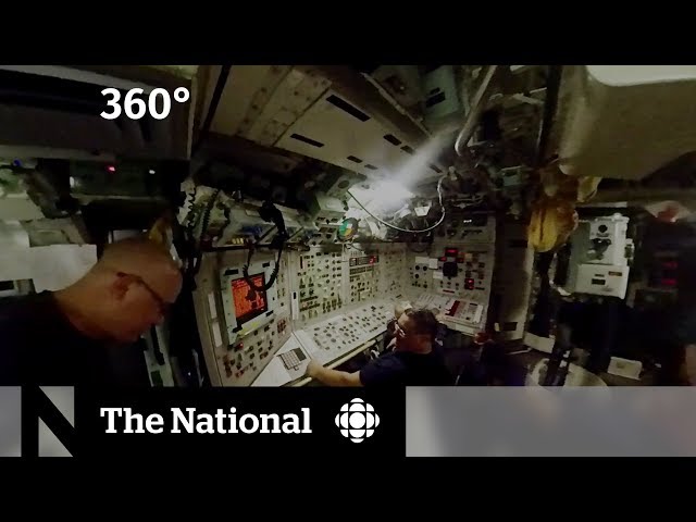 Inside the control room of a Canadian submarine [360]