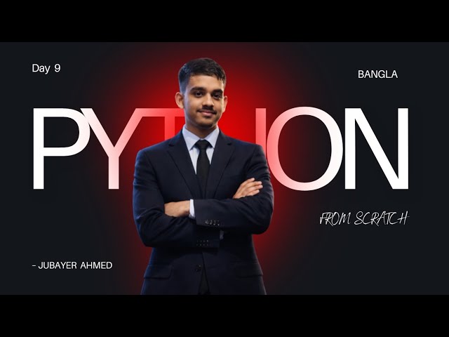 Day 9 | Loop Through the Index Numbers | Python From Scratch | Bangla 