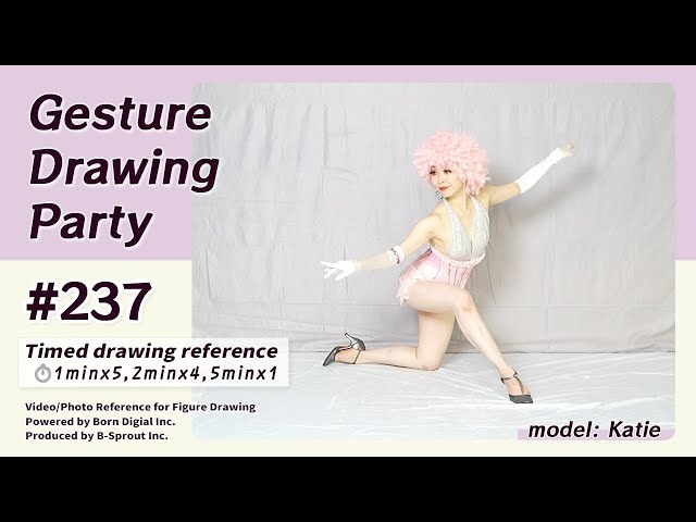 GESture DRAWing Party : #237 Katie －Video/Photo Reference for Figure Drawing－