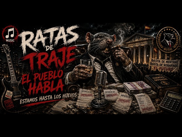 RATAS DE TRAJE - EL PUEBLO HABLA (Canción Protesta Oficial) | Rock Punk Español 2026