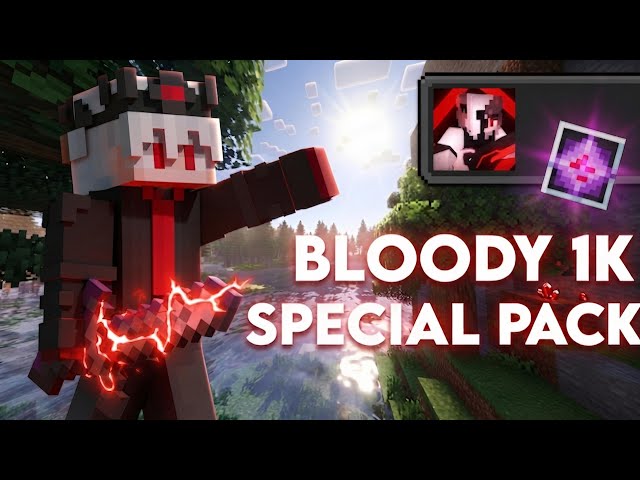 Best Minecraft MCPE 1.26.32 Bloody 1K Special SMP PVP Texture Pack 🔥 | PE, JAVA