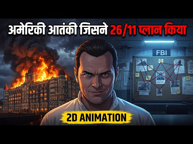 American Terrorist Who Planned Mumbai 26/11 Attack | David Headley | 2D Animation
