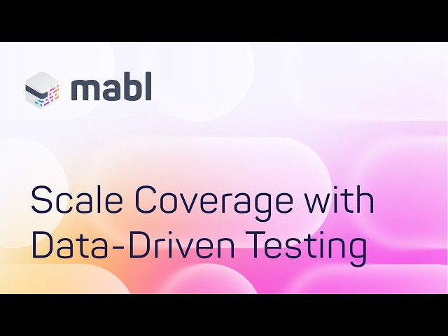 Scale Coverage with Data-Driven Testing