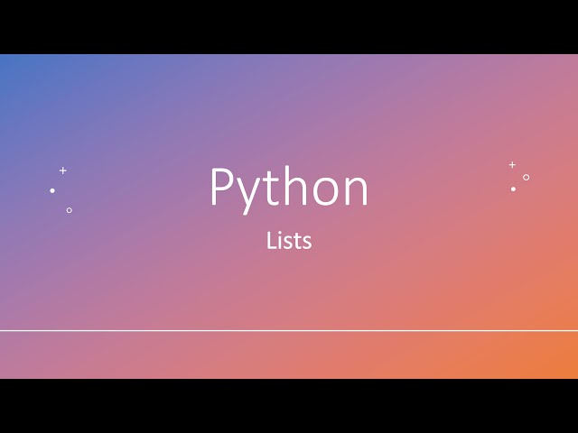 Python Lists