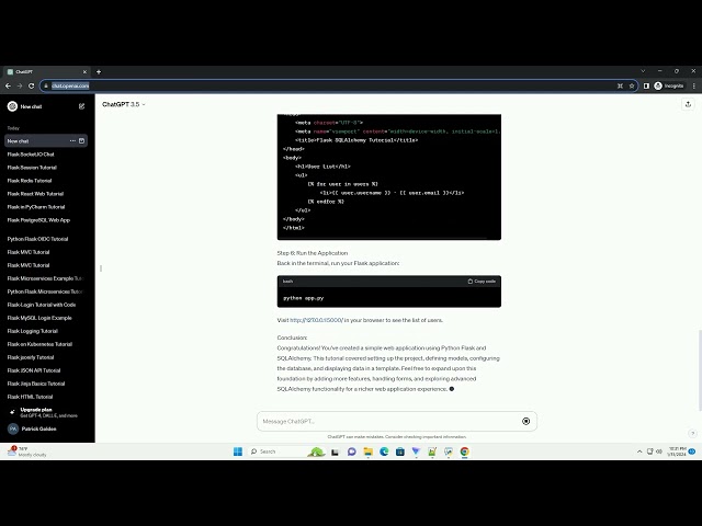 python flask sqlalchemy tutorial