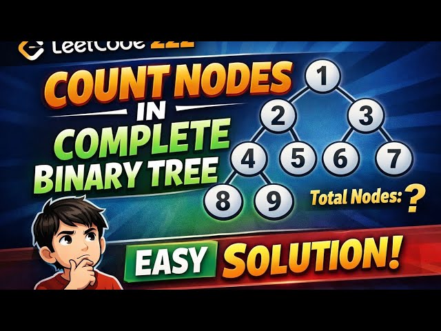 LeetCode 222 | Count Nodes in Complete Binary Tree (Optimal Solution Explained)