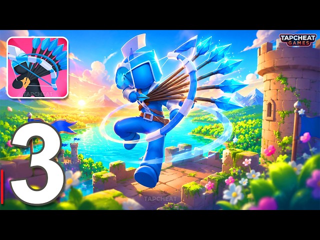 Merge Archers: Bow and Arrow - Gameplay Walkthrough Part 3 - Archery Bastions Stickman Archer Game
