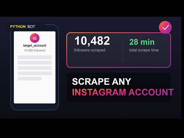 I Built an Instagram Followers Scraping Bot (Live Demo + Features) Extract 10,0000+ Followers to CSV