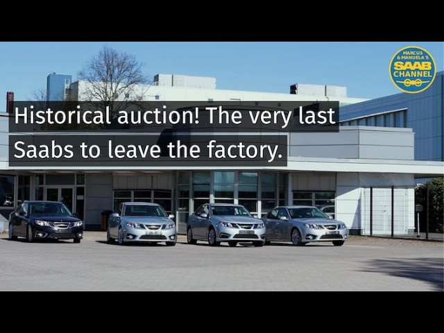 Historical auction - The Very last Saabs to leave the factory in Trollhättan.