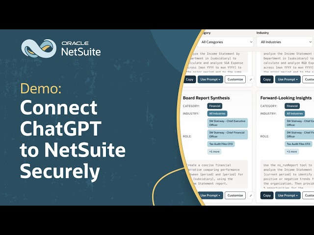 NetSuite AI Connector Service: ChatGPT Integration Demo