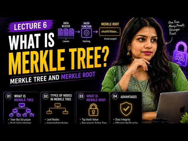 What is Merkle Tree| Merkle Root| Types of nodes in Merkle Tree| Binary tree