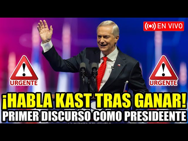 🔴URGENTE HABLA KAST EN VIVO ¡PRIMER DISCURSO COMO PRESIDENTE!