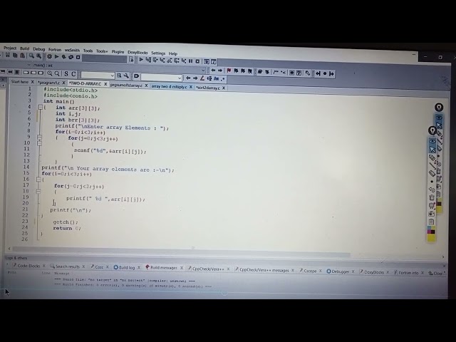 How to take user input and print in Array in C Language