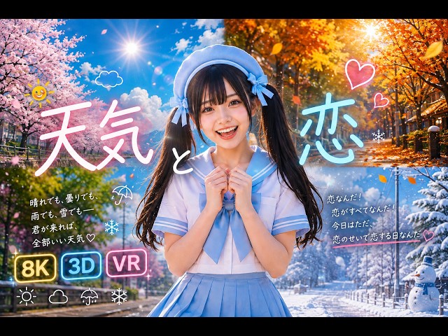 [8K 180° 3D VR AI] Weather & Love