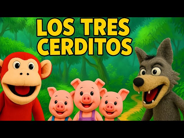 ¡El Mono Sílabo y Los Tres Cerditos! Una Aventura de Títeres Muy Divertida en 4k ! #monosilabo #4k