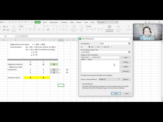 Simplex Method of Linear Programming