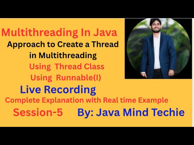 Multithreading in Java | way to create a Thread in Multithreading | @Javamindtechie |By Amit