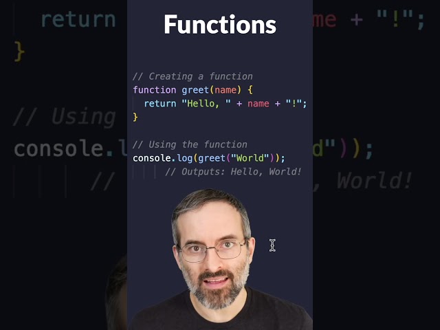 Learn JavaScript basics in 60 seconds