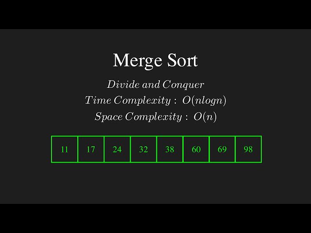 Merge Sort in 90 Seconds