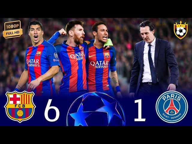 برشلونة يدمر باريس بأقوي ريمونتادا في تاريخ كرة القدم و جنون نيمار🤯🌟💣❯ باريس (1-6) برشلونة ● FHD 🎬