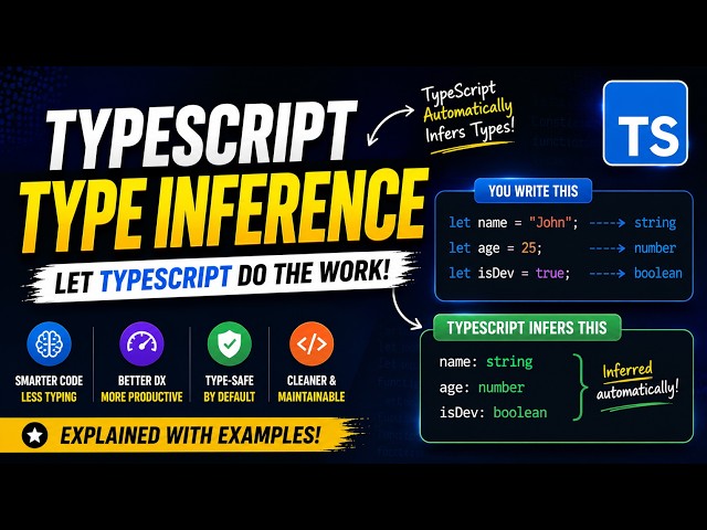 #10 Learn Type Inference in TypeScript in 10 Minutes #typescript #javascript  #react