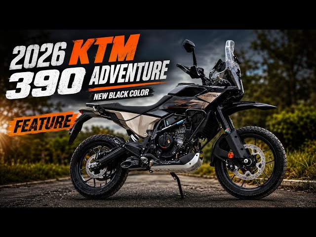 2026 KTM 390 Adventure New Black Color Walkaround Review