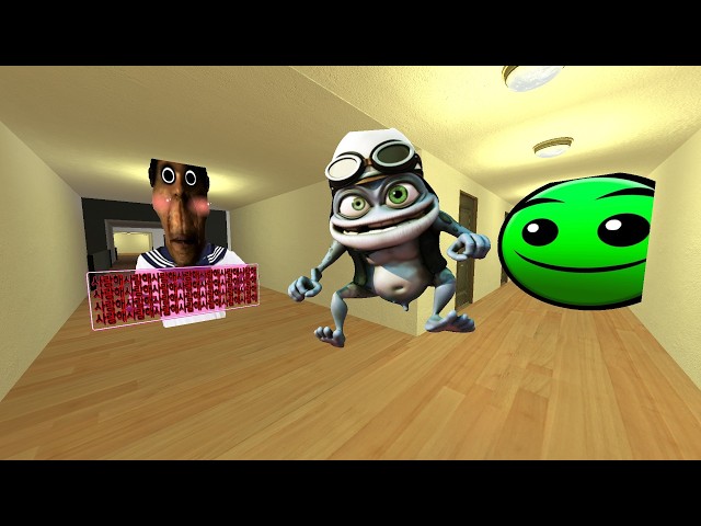 MY NAME IS CRAZY FROG FIRE IN THE HOLE AND CUTE OBUNGA IN HOTEL GMOD #crazymod1m_#gmod_#nextbots